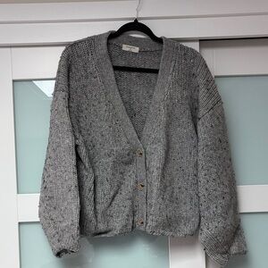 Babaton Gray Knit Women's Cardigan